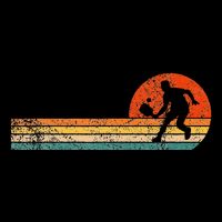 Funny Pickleball Paddle Pickleball Player Dink Retro Vintage  Performance Shirt
