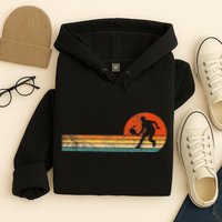 Funny Pickleball Paddle Pickleball Player Dink Retro Vintage  Hoodie