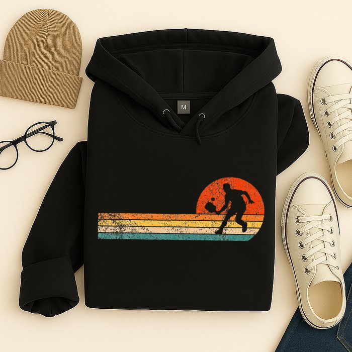 Funny Pickleball Paddle Pickleball Player Dink Retro Vintage  Hoodie