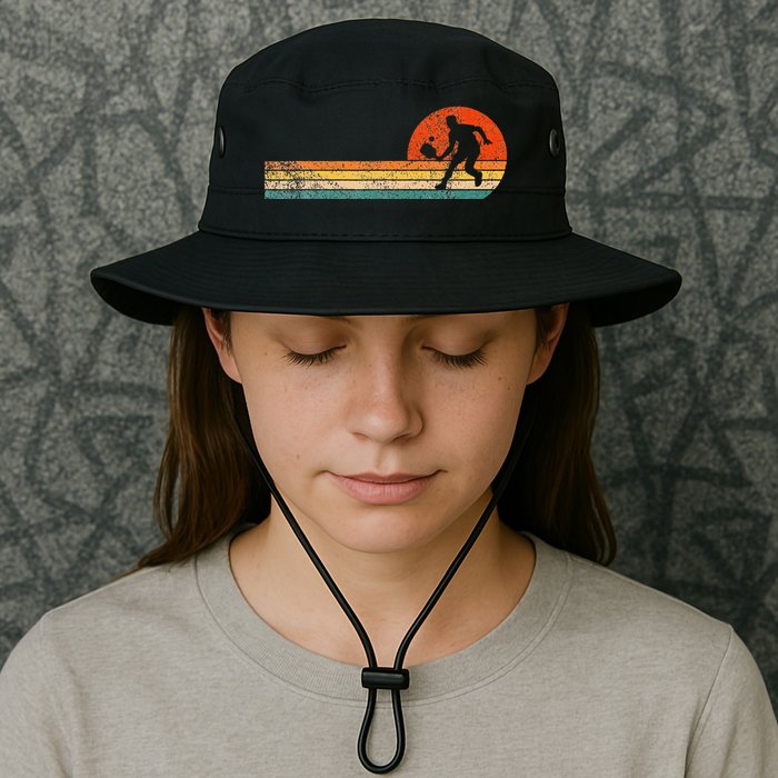 Funny Pickleball Paddle Pickleball Player Dink Retro Vintage  Bucket Hat