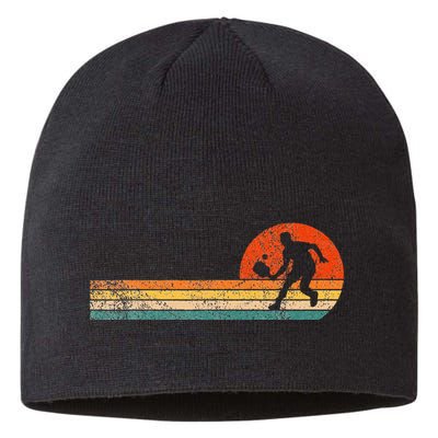 Funny Pickleball Paddle Pickleball Player Dink Retro Vintage  Sustainable Beanie