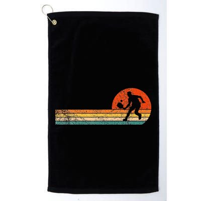 Funny Pickleball Paddle Pickleball Player Dink Retro Vintage  Golf Towel
