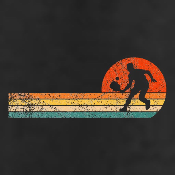 Funny Pickleball Paddle Pickleball Player Dink Retro Vintage  Golf Towel