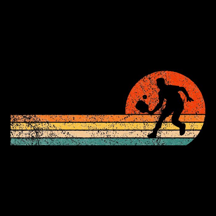 Funny Pickleball Paddle Pickleball Player Dink Retro Vintage  Toddler T-Shirt