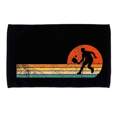 Funny Pickleball Paddle Pickleball Player Dink Retro Vintage  Microfiber Hand Towel