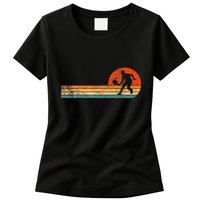 Funny Pickleball Paddle Pickleball Player Dink Retro Vintage  Womens T-Shirt