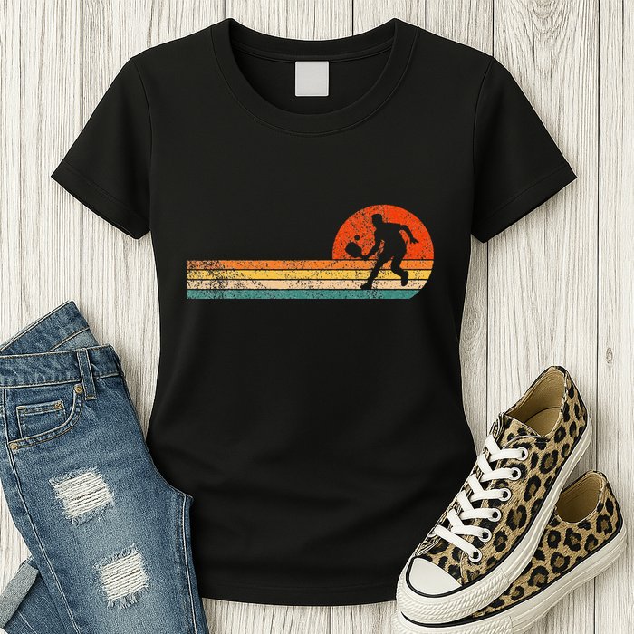Funny Pickleball Paddle Pickleball Player Dink Retro Vintage  Womens T-Shirt