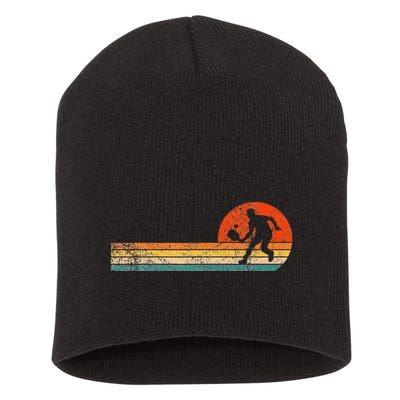 Funny Pickleball Paddle Pickleball Player Dink Retro Vintage  Short Acrylic Beanie