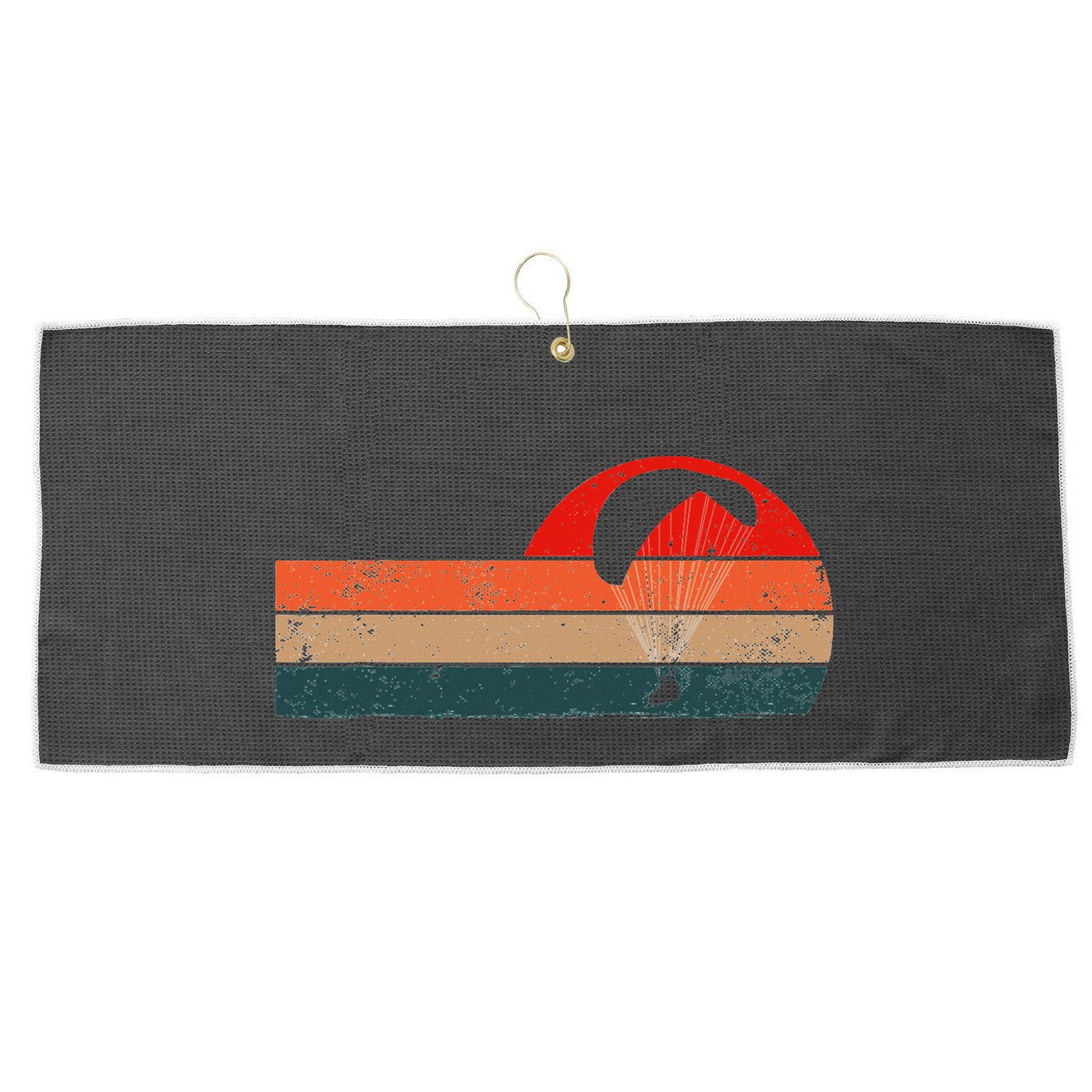 Funny Paraglider & Paragliding Parachtuting & Skydiving Large Microfiber Waffle Golf Towel