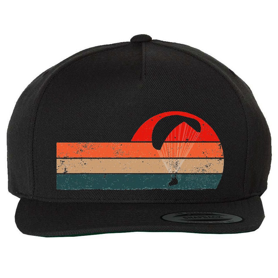 Funny Paraglider & Paragliding Parachtuting & Skydiving Wool Snapback Cap