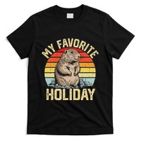 Funny Punxsutawney Phil My Favorite Holiday Groundhog Day T-Shirt