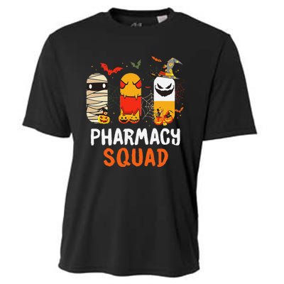 Funny Pills Pharmacy Squad Pharmacist Technician Halloween Cooling Performance Crew T-Shirt