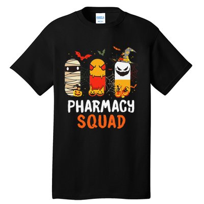 Funny Pills Pharmacy Squad Pharmacist Technician Halloween Tall T-Shirt