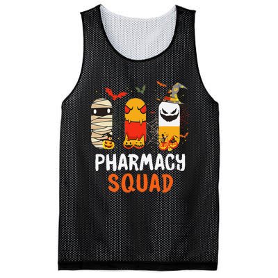 Funny Pills Pharmacy Squad Pharmacist Technician Halloween Mesh Reversible Basketball Jersey Tank