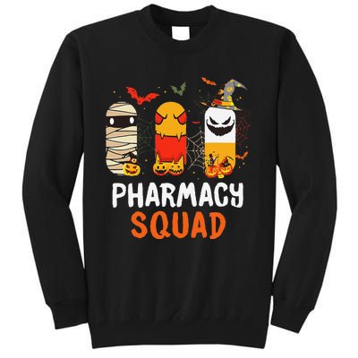 Funny Pills Pharmacy Squad Pharmacist Technician Halloween Tall Sweatshirt