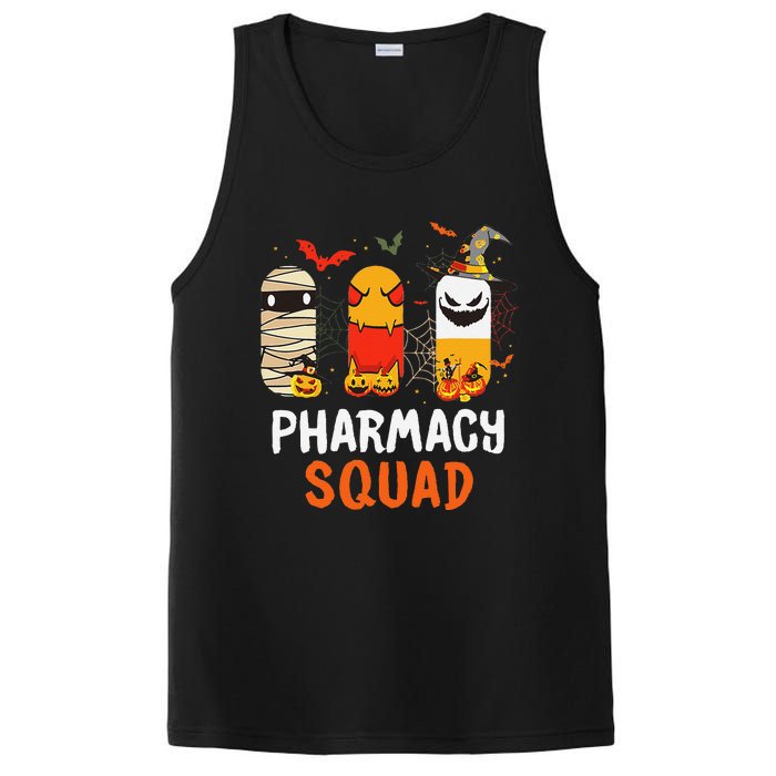 Funny Pills Pharmacy Squad Pharmacist Technician Halloween PosiCharge Competitor Tank