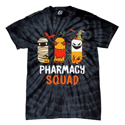 Funny Pills Pharmacy Squad Pharmacist Technician Halloween Tie-Dye T-Shirt