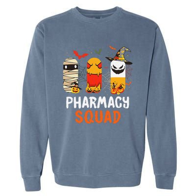 Funny Pills Pharmacy Squad Pharmacist Technician Halloween Garment-Dyed Sweatshirt