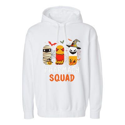 Funny Pills Pharmacy Squad Pharmacist Technician Halloween Garment-Dyed Fleece Hoodie