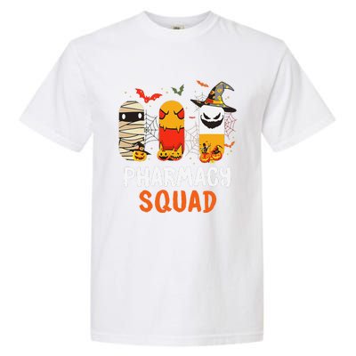 Funny Pills Pharmacy Squad Pharmacist Technician Halloween Garment-Dyed Heavyweight T-Shirt