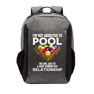Funny Pool Player For Men Cool Addicted To Billiards Vector Backpack