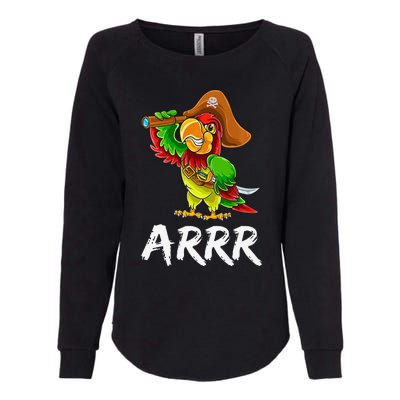 Funny Pirate Parrot With Sabre Halloween Costume Premium Womens California Wash Sweatshirt