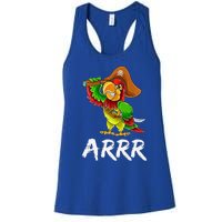 Funny Pirate Parrot With Sabre Halloween Costume Premium Women's Racerback Tank