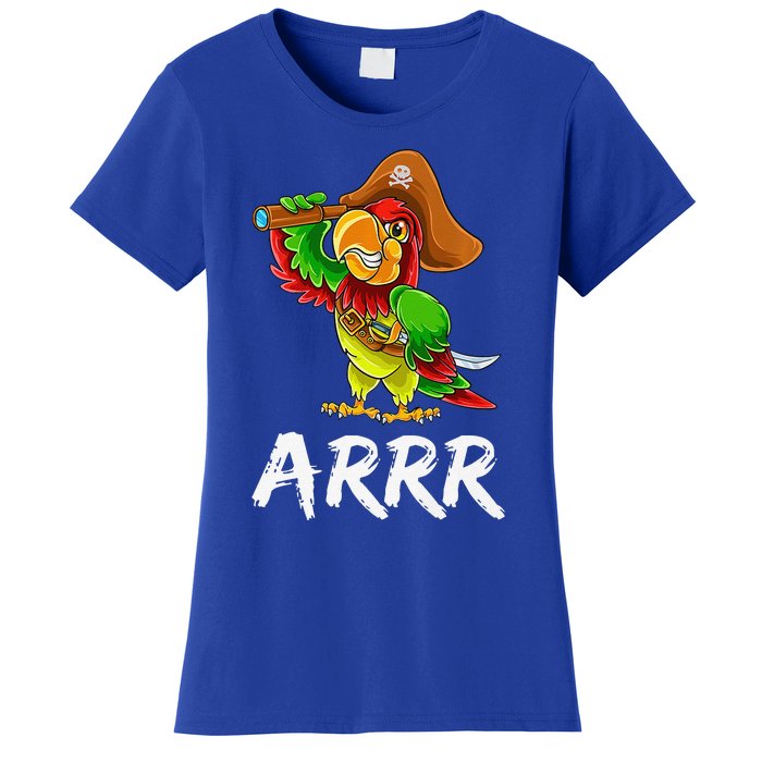 Funny Pirate Parrot With Sabre Halloween Costume Premium Women's T-Shirt