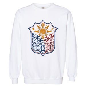 Filipino Pinoy Pride Mandala Tribal Proud Philippines Garment-Dyed Sweatshirt