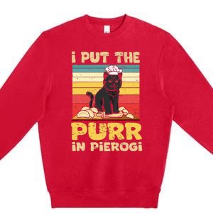 Funny Polish Pierogi Premium Crewneck Sweatshirt