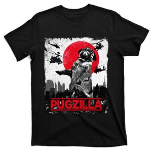 Funny Pugzilla Pug Dog T-Shirt