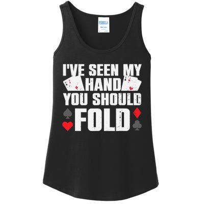 Funny Poker Player Art Gambler Casino Lover Ladies Essential Tank