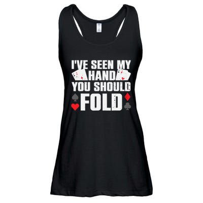 Funny Poker Player Art Gambler Casino Lover Ladies Essential Flowy Tank