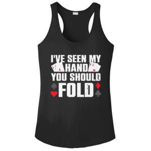 Funny Poker Player Art Gambler Casino Lover Ladies PosiCharge Competitor Racerback Tank