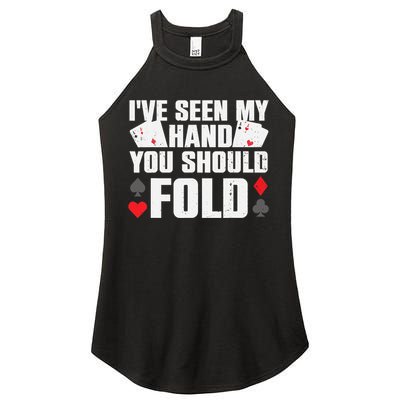 Funny Poker Player Art Gambler Casino Lover Women's Perfect Tri Rocker Tank