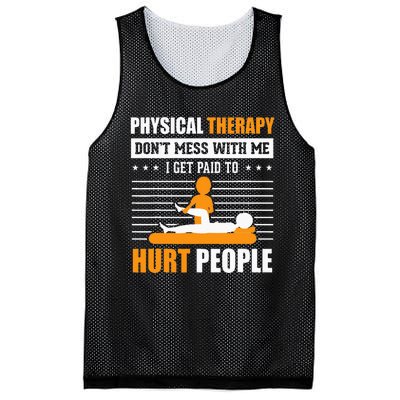 Funny PT Physical Therapy Gift Therapist Month Mesh Reversible Basketball Jersey Tank