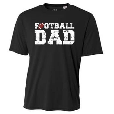 Football Papa Proud Football Dad Cooling Performance Crew T-Shirt