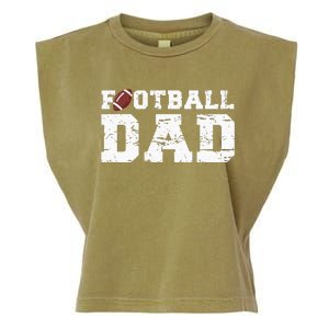 Football Papa Proud Football Dad Garment-Dyed Women's Muscle Tee