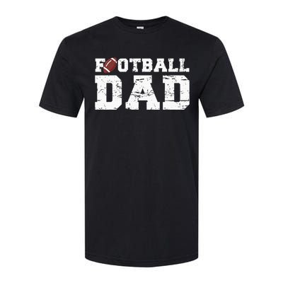 Football Papa Proud Football Dad Softstyle CVC T-Shirt