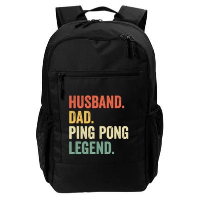 Funny Ping Pong Husband Dad Table Tennis Legend Vintage Backpack