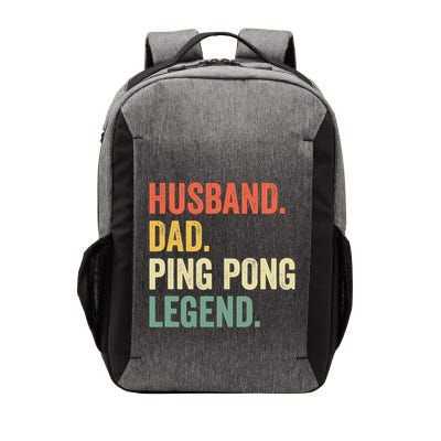 Funny Ping Pong Husband Dad Table Tennis Legend Vintage Vector Backpack