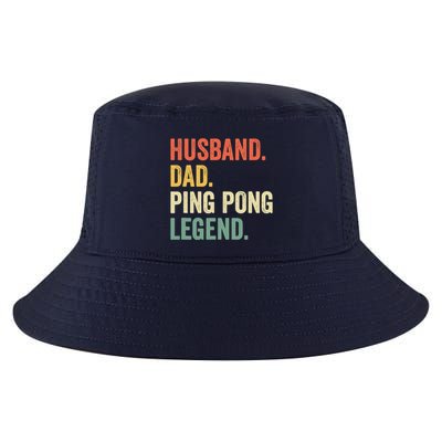 Funny Ping Pong Husband Dad Table Tennis Legend Vintage Cool Comfort Performance Bucket Hat