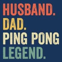 Funny Ping Pong Husband Dad Table Tennis Legend Vintage Button