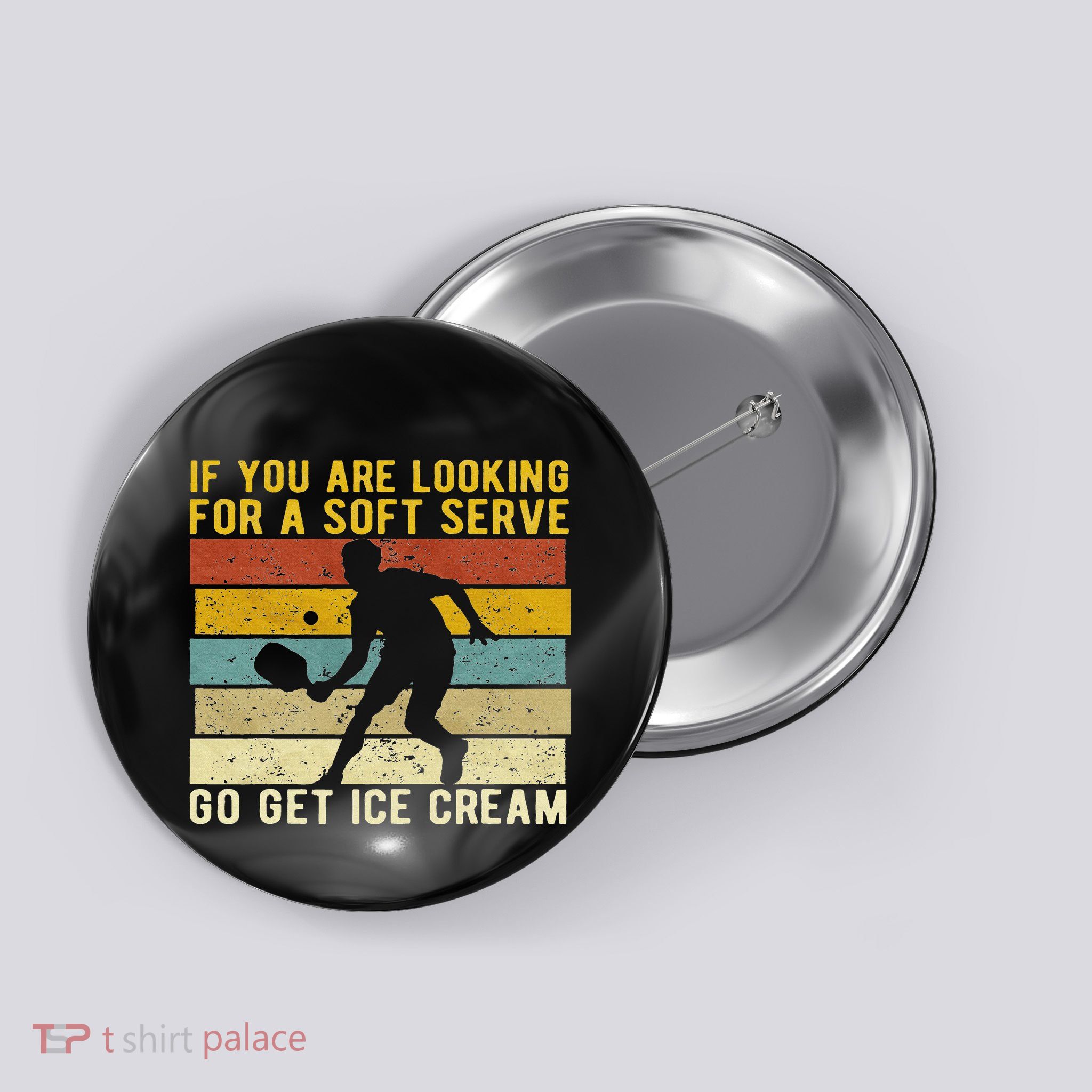 Funny Pickleball Player Paddleball Lover Button