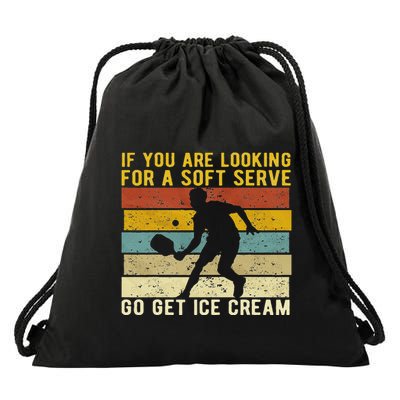 Funny Pickleball Player Paddleball Lover Drawstring Bag