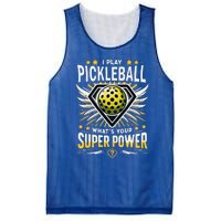 Funny Pickleball Paddleball Superpower Mesh Reversible Basketball Jersey Tank