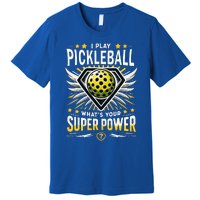 Funny Pickleball Paddleball Superpower Premium T-Shirt