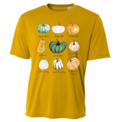 Fall Pumpkins Pumpkin Types And Varieties Cooling Performance Crew T-Shirt