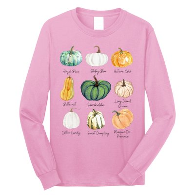 Fall Pumpkins Pumpkin Types And Varieties Long Sleeve Shirt