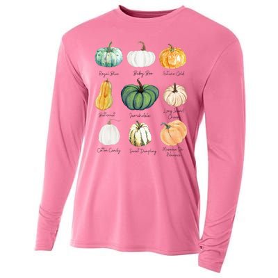 Fall Pumpkins Pumpkin Types And Varieties Cooling Performance Long Sleeve Crew